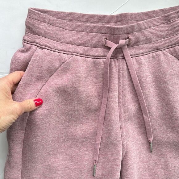 Lululemon Scuba High-Rise Jogger Sz Small Heathered Pink Taupe Fleece Sweatpants - Picture 6 of 14
